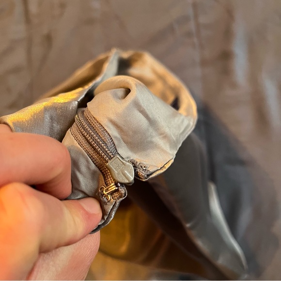 Ann Taylor Silver Metallic Maxi skirt size 4 - Picture 8 of 10